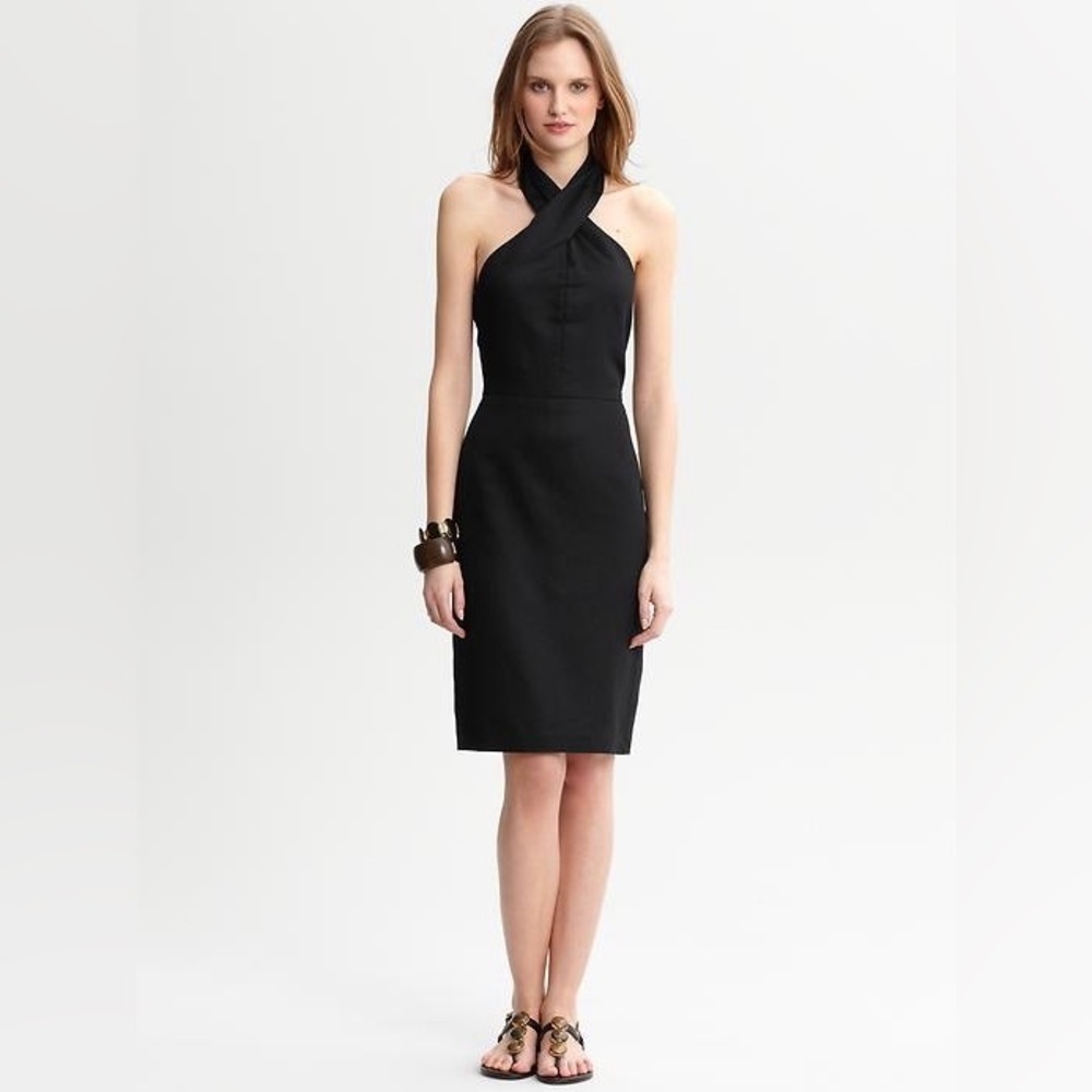 Havana linen cotton halter dress